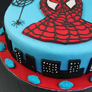 How to decorate a Spiderman Cake
