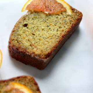 Greek Yogurt & Olive Oil Orange Poppy Seed Pound Cake