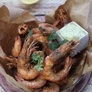 Smoked Salt and Pepper Prawns