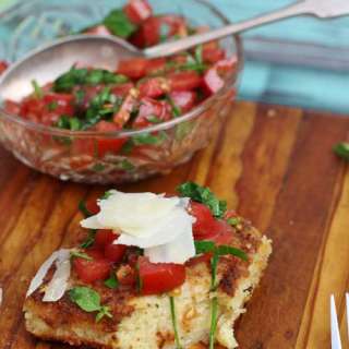 Creamy Crumbed Polenta with Goat Cheese
