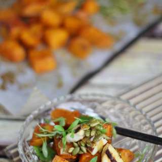 Warm Pumpkin Haloumi Salad with Pepitas