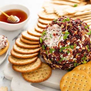 Cranberry Pecan Goat Cheese Ball