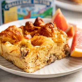 Croissant Breakfast Casserole