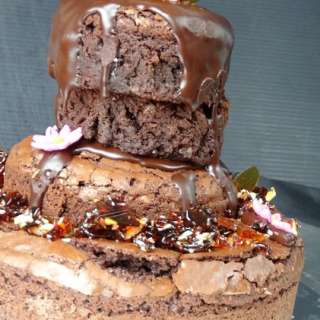 How to make a Brownie Cake Stack