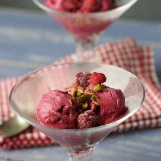 Easy Raspberry Coconut Ice cream