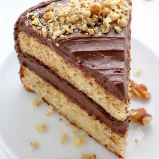 Old-Fashioned Banana Cake with Chocolate Cream Cheese Frosting