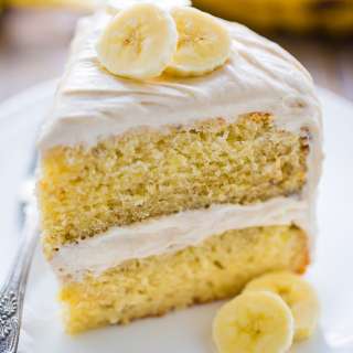 Banana Cake with Cinnamon Cream Cheese Frosting