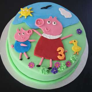 How to make a Peppa Pig Cake