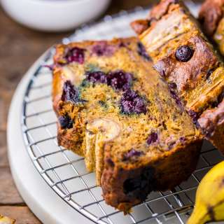 Healthy Blueberry Banana Bread