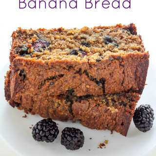 Healthy Blackberry Banana Bread
