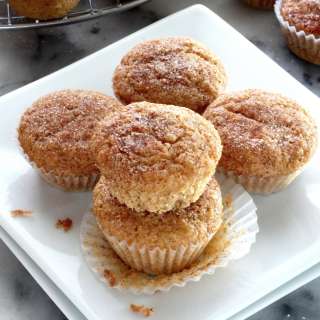 Healthy Cinnamon Sugar Mini Muffins