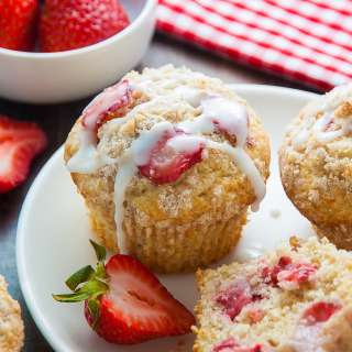 Strawberry Crumb Muffins