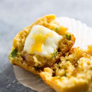 Honey Jalapeno Cornbread Muffins