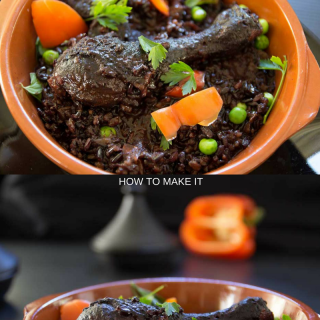 Chicken Chorizo Paella with Black Rice