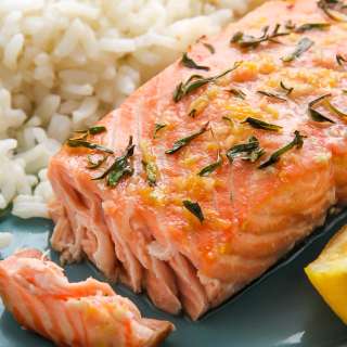 Lemon, Garlic, and Thyme Baked Salmon