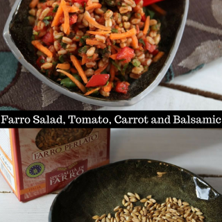 Farro Salad, Tomatoes, Carrots and Balsamic
