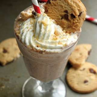 Malted Nutella Chocolate Chip Cookie Milkshake