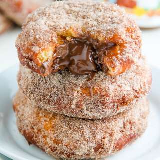 Nutella Cinnamon Sugar Doughnuts
