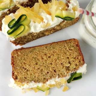 Brown Butter Zucchini Bread with Orange Blossom Ginger Buttercream