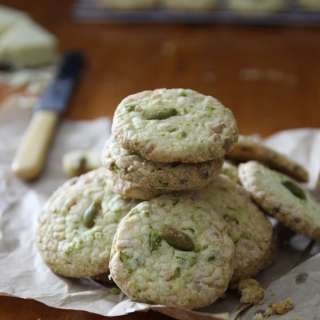 Pistachio White Chocolate Cookies