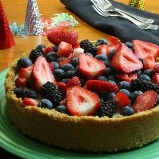 No Bake White Chocolate Berry Tart