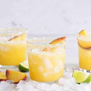 Sparkling Peach Margaritas