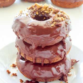 Double Chocolate Peanut Butter Cup Donuts
