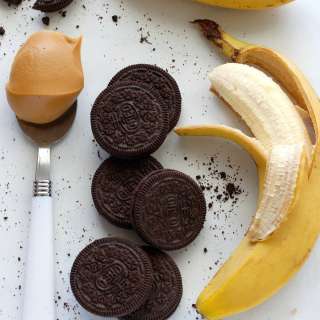 Chocolate Peanut Butter Cookies and Cream Breakfast Shake