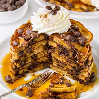 Light and Fluffy Chocolate Chip Pancakes