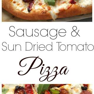 Spicy Sausage, Sun Dried Tomato, and Arugula Pizza