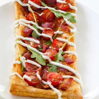 20-Minute BLT Puffed Pastry Pizza