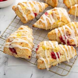 Lemon Raspberry Scones