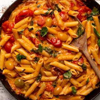 Fresh Tomato Basil Penne alla Vodka