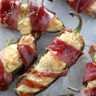 Prosciutto-Wrapped Four Cheese Stuffed Jalapeños