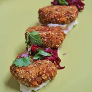 Tuna Cakes, Preserved Lemon and Whipped Feta