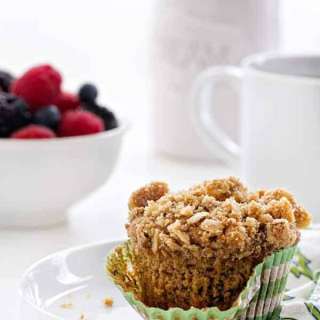 Olive Oil Banana Walnut Muffins