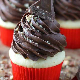 Toblerone Milk Chocolate and Almond Cupcakes