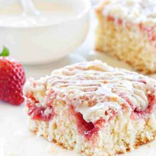 Strawberry Rhubarb Coffee Cake