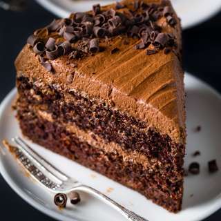 Chocolate Ricotta Layer Cake