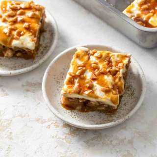 Caramel Apple Poke Cake