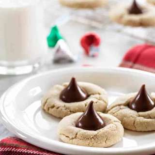 Chocolate Almond Kiss Cookies