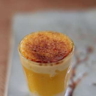 Mango, Lime Brulee Trifle
