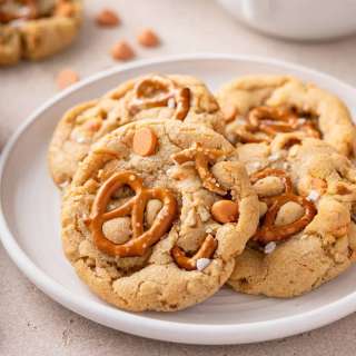 Salted Caramel Pretzel Cookies
