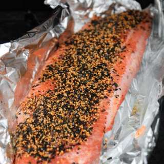 How to BBQ Salmon, Pickled Ginger and Sesame
