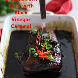 Whole Braised Pork Belly Black Vinegar Caramel