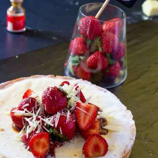 White Chocolate Strawberry Tart with Balsamic