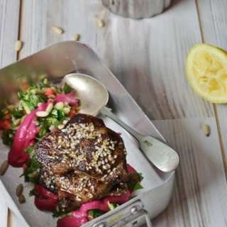 Lamb Tahini Beetroot Dressing