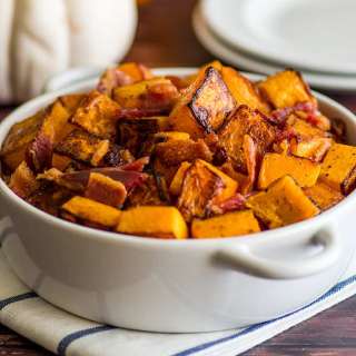 Roasted Bacon and Butternut Squash Side Dish