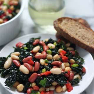 Feed South Africa & Three Bean Kale and Roasted Red Pepper Salad