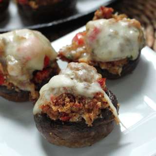Italian Sausage & Peppers Stuffed Mushrooms